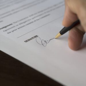 signature d'un mini prêt
