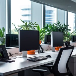 une chaise de bureau ergonomique